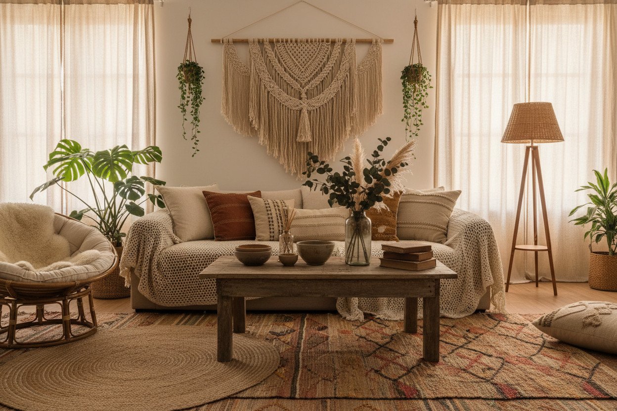 Czym jest wnętrze w stylu bohemian — filozofia, nie tylko estetyka