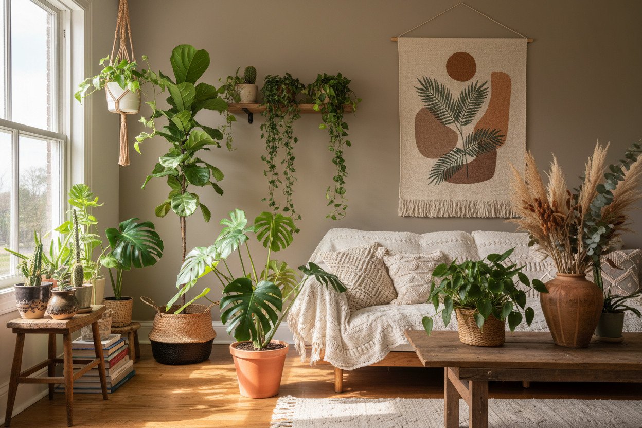 Rośliny boho — jak zieleń zmienia klimat wnętrza