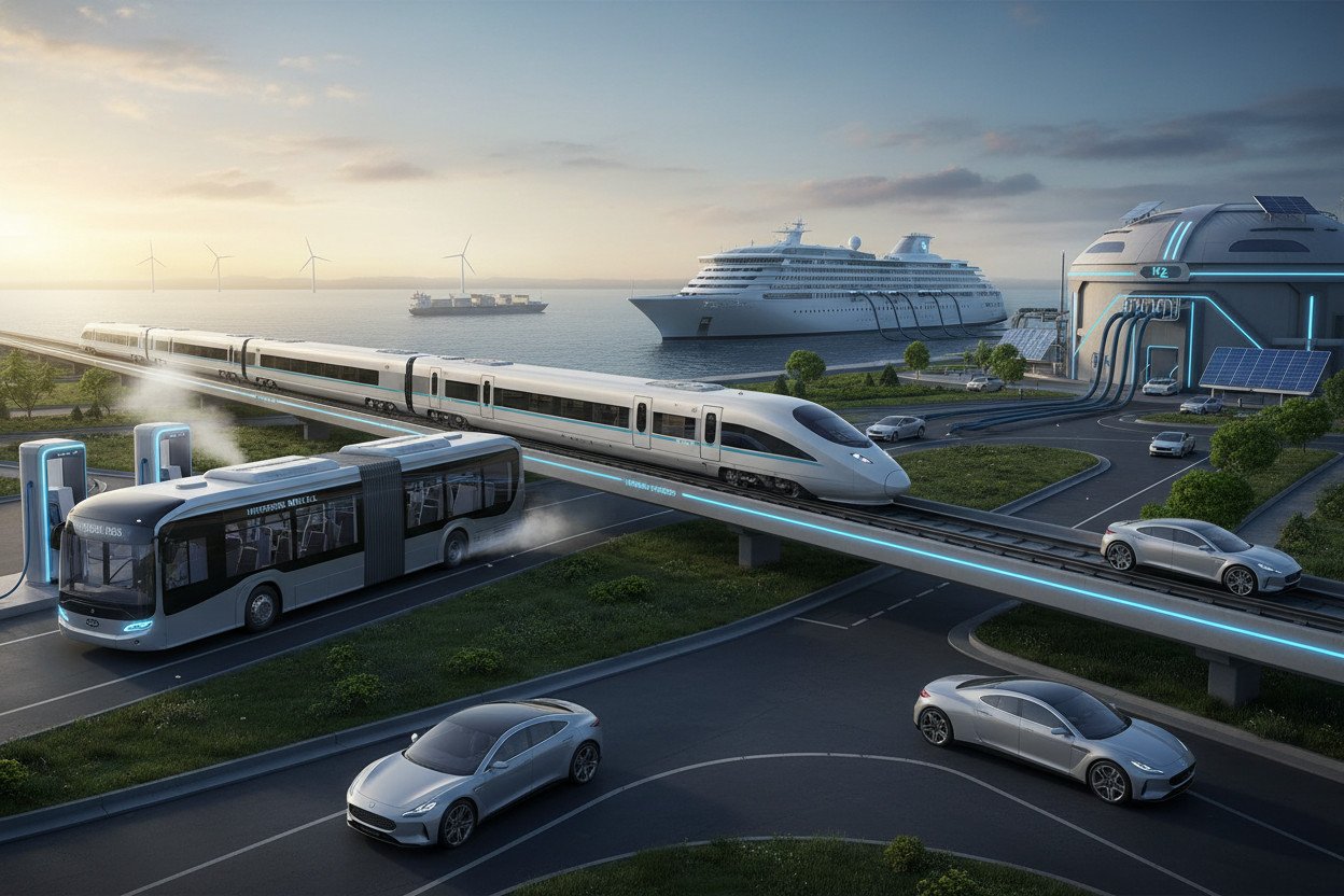 Transport wodorowy — od autobusów miejskich po statki oceaniczne