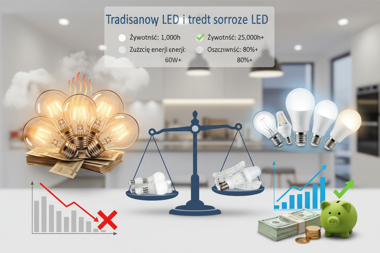 Żarówki LED vs tradycyjne źródła światła — co wynika z danych