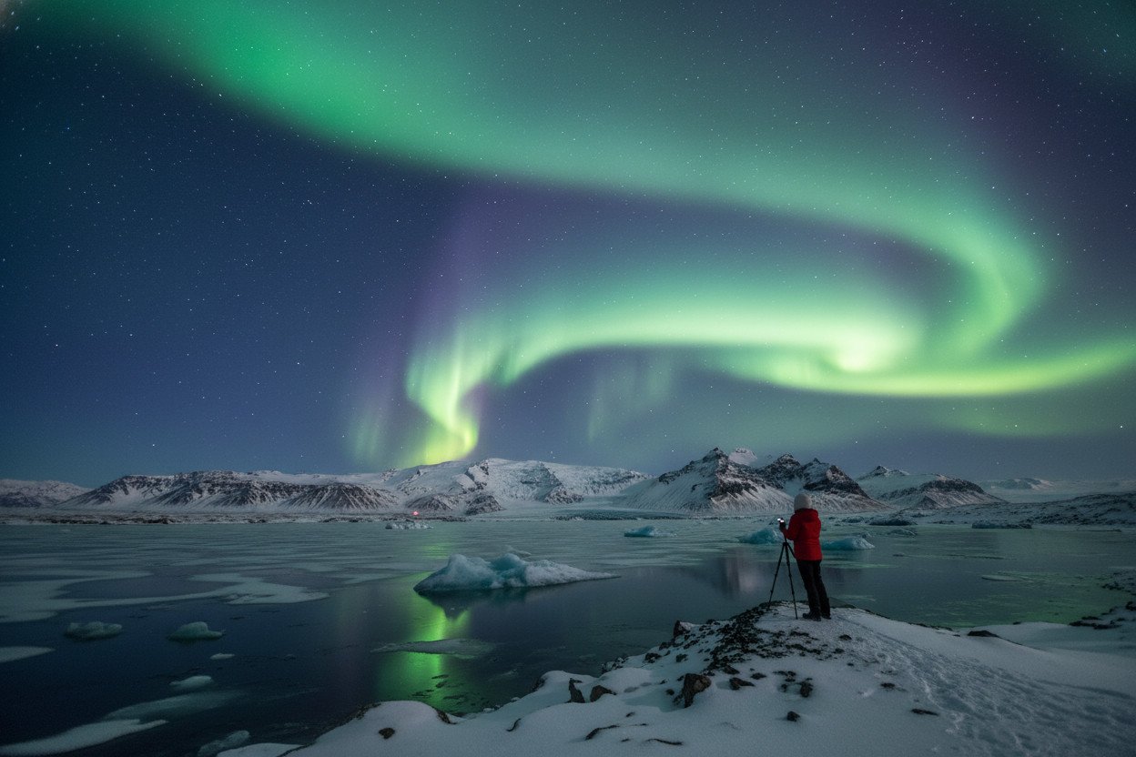 Zorza polarna na Islandii — kiedy i gdzie szukać